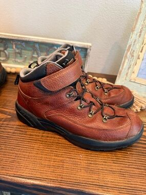 Dr. COMFORT Ranger 9420 Brown Leather Diabetic Hiking Boots Men's Size 8